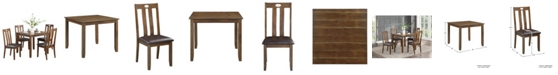 Homelegance Neunan Dining Room Table and Chairs, Set of 5
